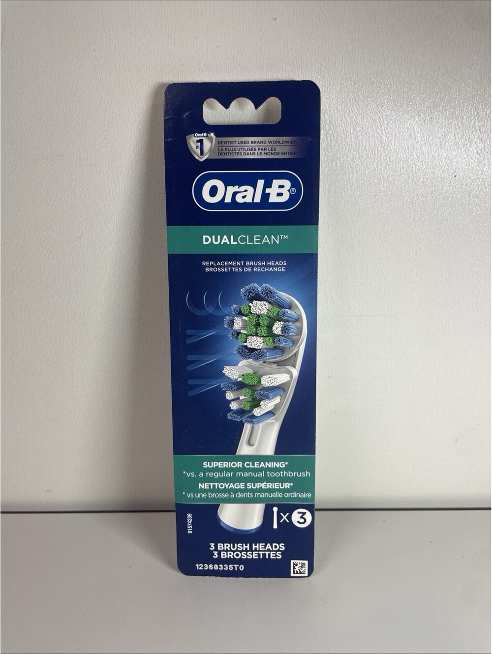 Oral-B Dual Clean Dual Action 3 Pack Replacement Electric Brush Head Refill
